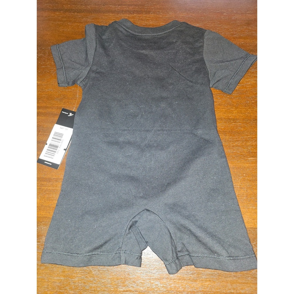 adidas Baby Sizes Shortie All Over Print Summer Romper Black 12 mo NWT - Picture 3 of 4